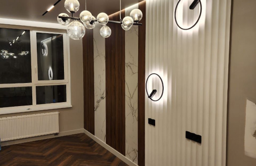 Гипсовая 3д панель «Рейка вогнутая» модель 247