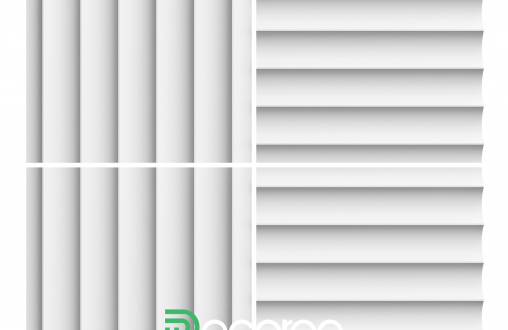 Гипсовая 3д панель «Рейка вогнутая» модель 247