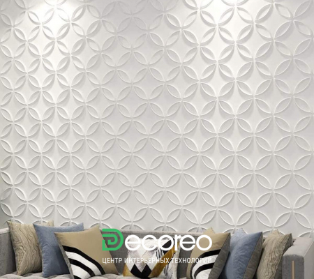 Гипсовая 3д панель «Бабочки» модель 163