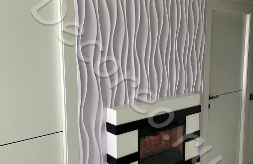 Гипсовая 3д панель «Водопад» модель 035