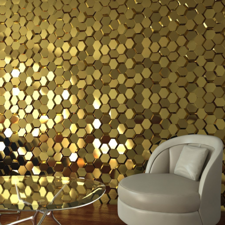 3д панель из гипса «Аврора» модель 010