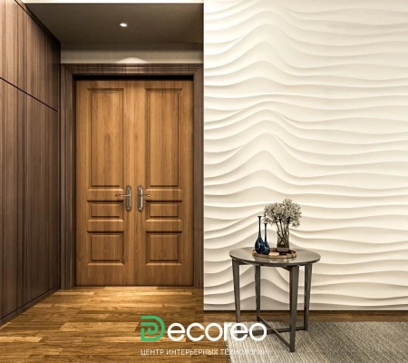 Панель волна гипсовая «Высокая волна» модель 002