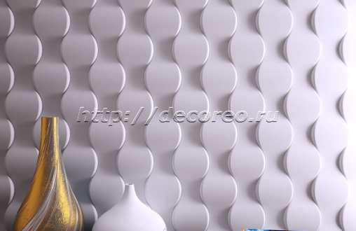 3д панель гипсовая «Bravo» модель 004