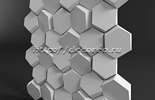 3д панель из гипса «Aurora» модель 010