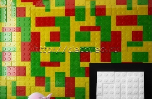 Стеновые панели из гипса «Lego» модель 011