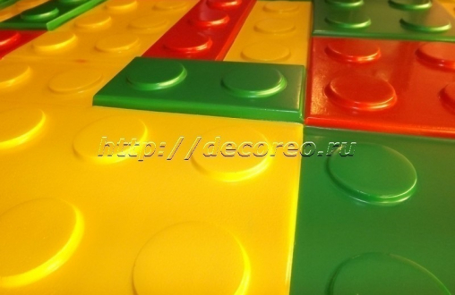 Стеновые панели из гипса «Lego» модель 011