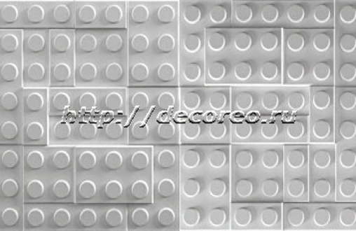 Стеновые панели из гипса «Lego» модель 011