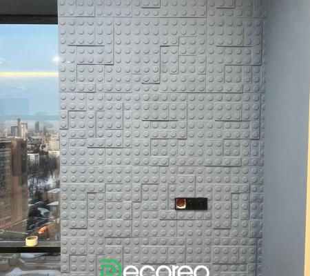 Стеновые панели из гипса «Lego» модель 011