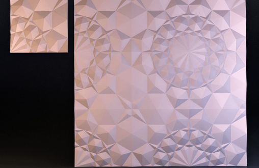 Гипсовая 3д модель «Каменная роза» модель 019