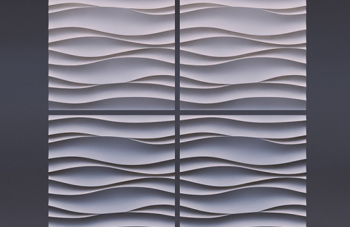 Гипсовая 3д панель «Бриз» модель 024