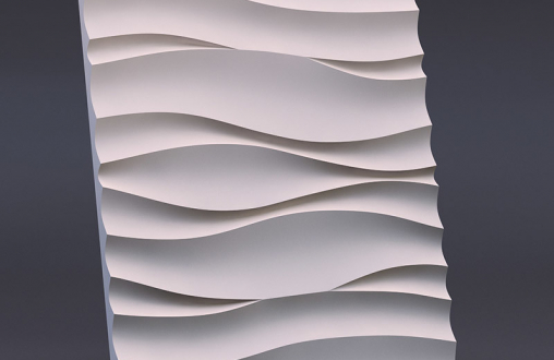 Гипсовая 3д панель «Бриз» модель 024