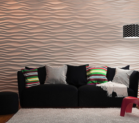 Гипсовая 3д панель «Бриз» модель 024