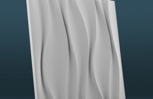 Гипсовая 3д панель «Водопад» модель 035