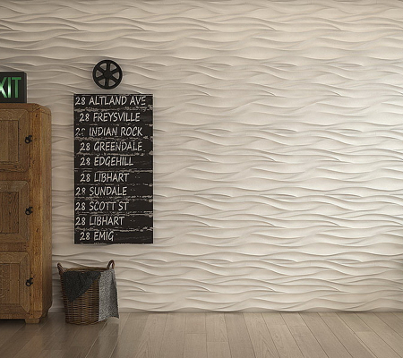 Гипсовая панель в форме волны модель 041