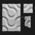 Форма «Ядра» для литья 3D панелей 50*50 см