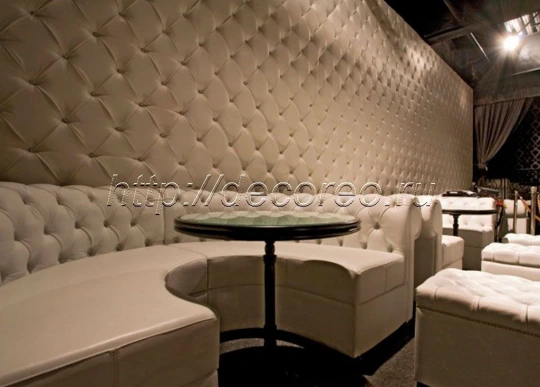 Мягкие панели в ресторане