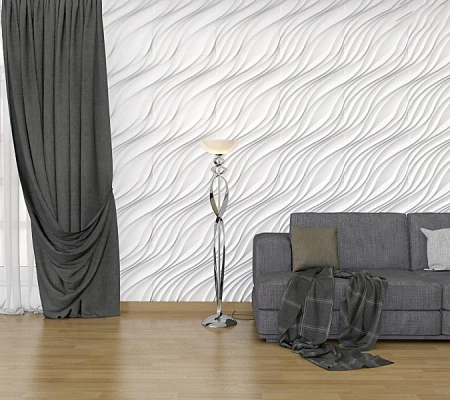 Гипсовая 3д панель «Бриз» модель 179