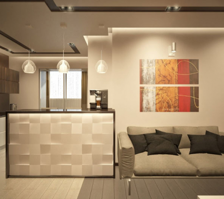 Гипсовая 3д панель «Нави» модель 175