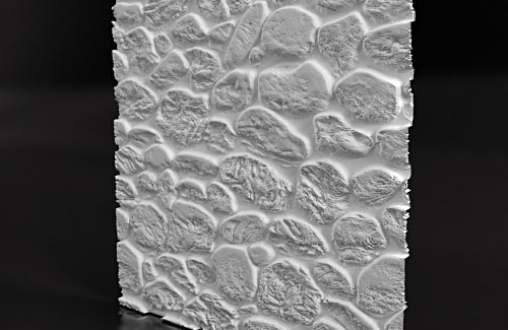 Гипсовая 3д панель «Булыжник» модель 182