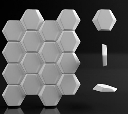 Гипсовая 3д панель «Синкс» модель 190