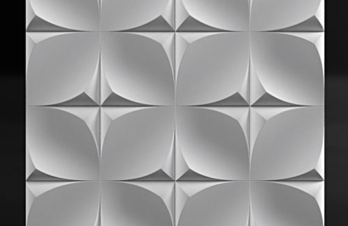 Гипсовая 3д панель «Zoom» модель 195