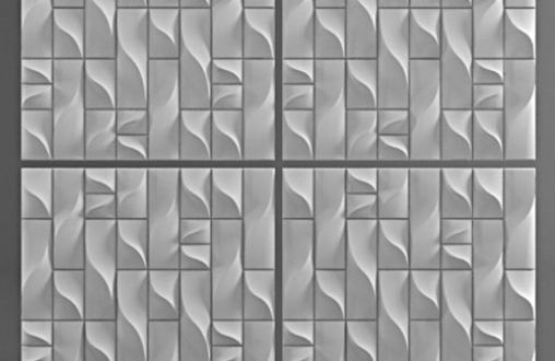 Гипсовая 3д панель «Вертикаль» модель 197