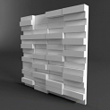Гипсовая 3д панель «Кирпич» модель 198