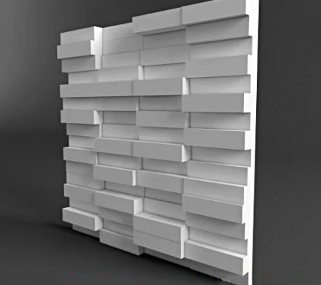 Гипсовая 3д панель «Кирпич» модель 198