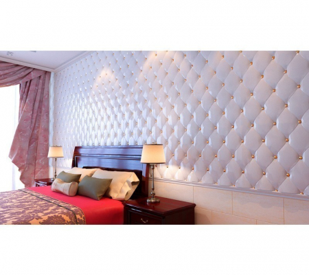 Гипсовая 3д панель «Кожа вытянутая рельефная» модель 201