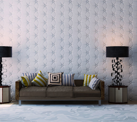 Гипсовая 3д панель «Звездная кожа» модель 204