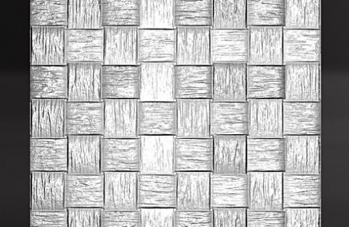 Гипсовая 3д панель «Баскет» модель 242