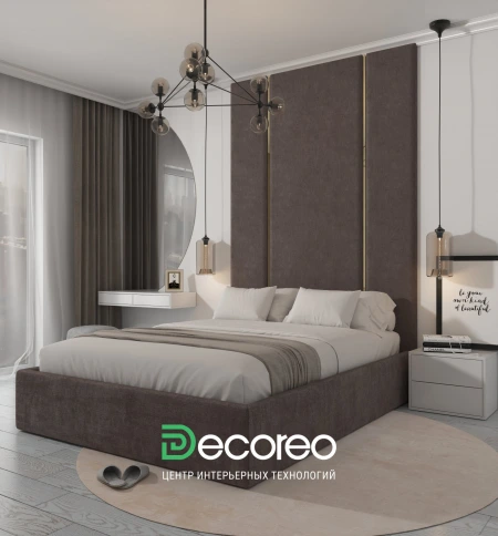 Кровать с мягкими панелями Pelitte