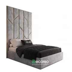 Кровать «Ренни» с высокими мягкими панелями