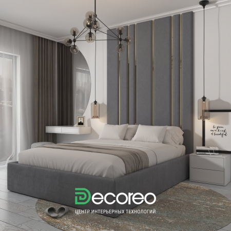 Кровать с мягкими панелями Jessi