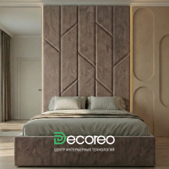 Кровать «Ренни» с высокими мягкими панелями