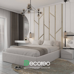 Кровать с высокими мягкими панелями «Ренни»