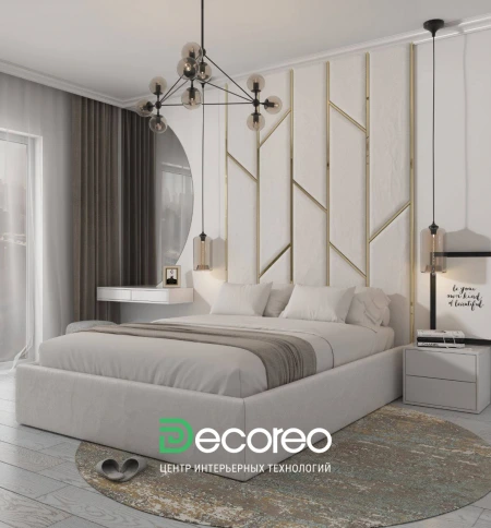 Кровать с мягкими панелями Renny