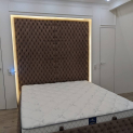 Парящая кровать + мягкая панель «Palace style»