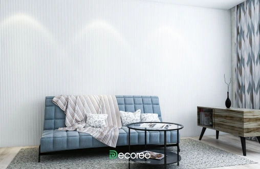 Гипсовая 3д панель «Полоса» модель 256