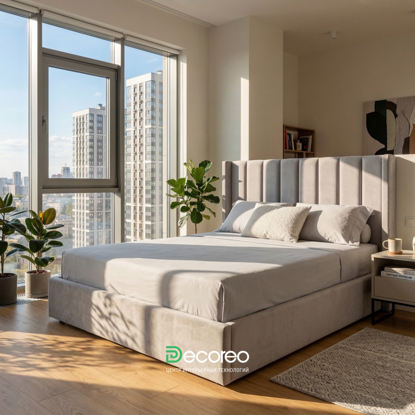 Кровать «Россиа» с высоким изголовьем