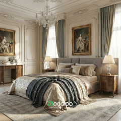 Кровать «Оптима» с широкими мягкими панелями