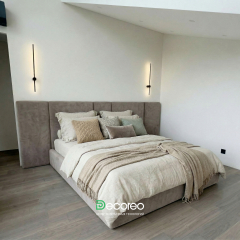 Кровать «Оптима» с широкими мягкими панелями