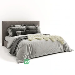 Кровать Sullivan в ткани Флок высшей категории Бэнтли