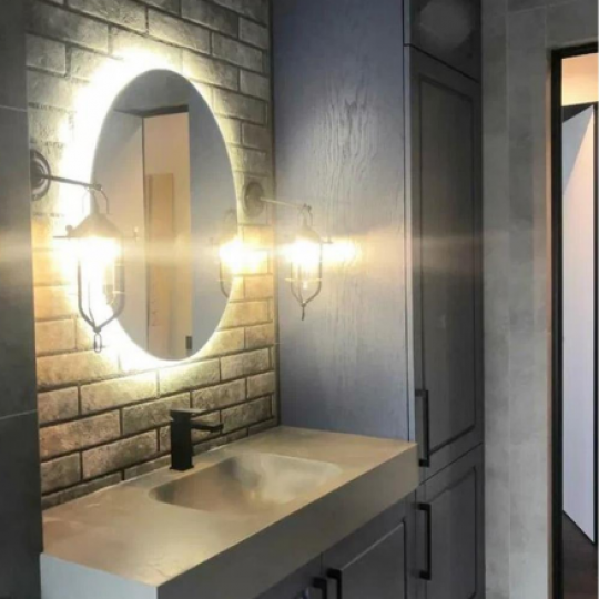 Тумба, зеркало и шкаф для ванной