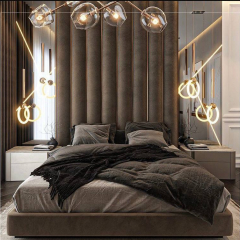 Кровать с мягкими панелями Ombra