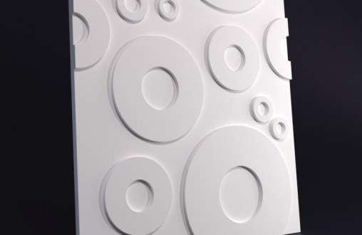 Гипсовая 3д панель «Кольца» модель 274