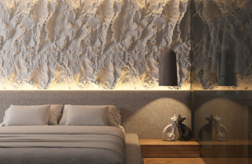 Гипсовая 3д панель «Rocce» модель 273