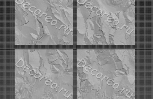 Гипсовая 3д панель «Rocce» модель 273