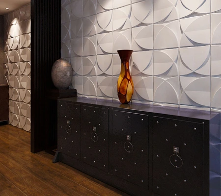 Гипсовая 3Д панель «Милли» модель 291