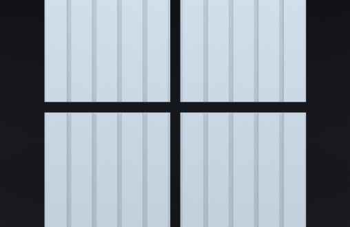 Гипсовая 3д панель «Рейка широкая» модель 298